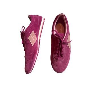 Nine west Vintage Style Pink Suede 9.5 Sneakers NWOT